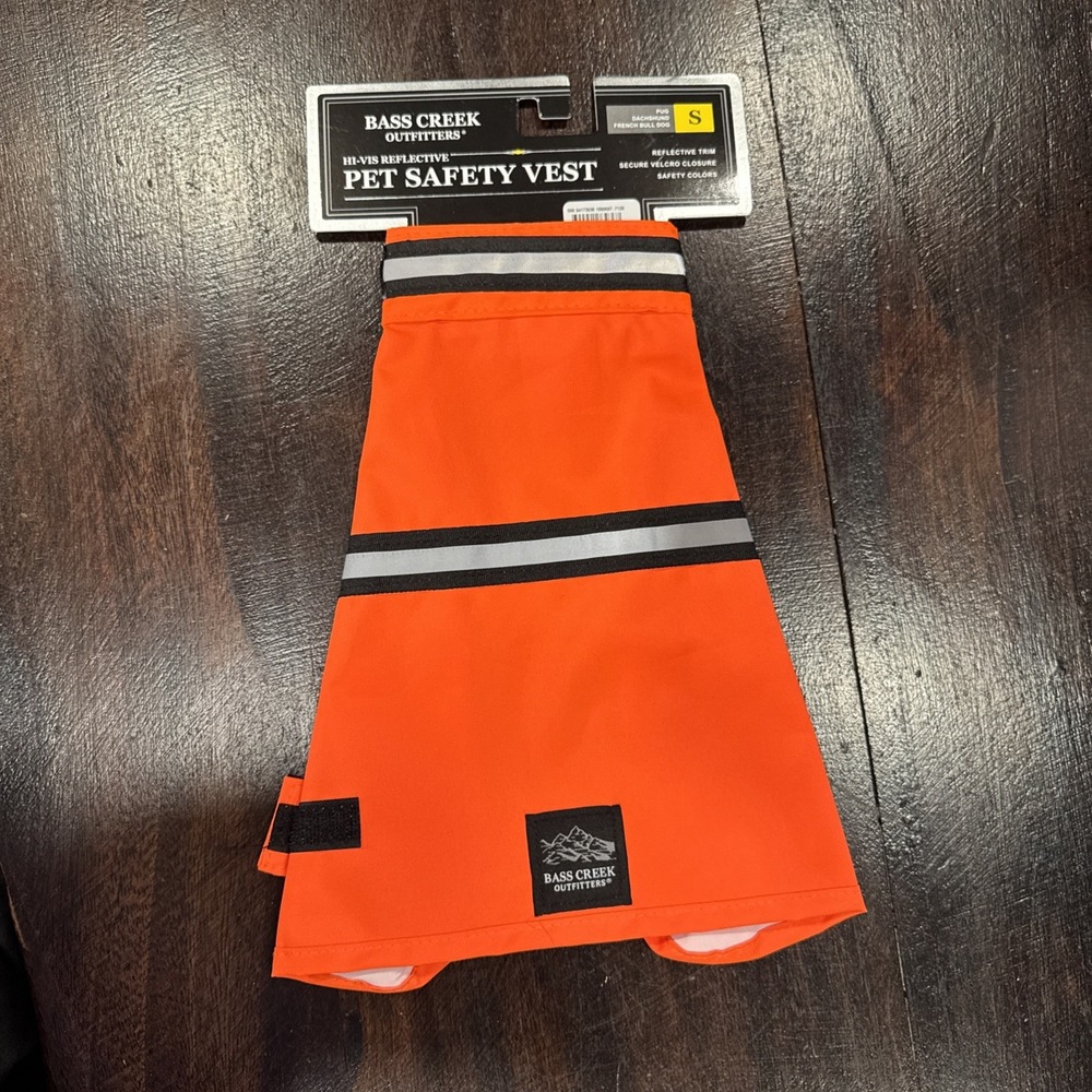 Bass Creek Outfitters Hi-Vis‎ Reflective pet safety vest small